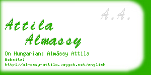 attila almassy business card