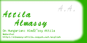 attila almassy business card